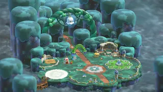 A view of part of Bellabel Park in Super Mario Bros. Wonder