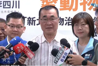 國民黨新北市長參選人李四川9日接受媒體聯訪。（圖／中天新聞）