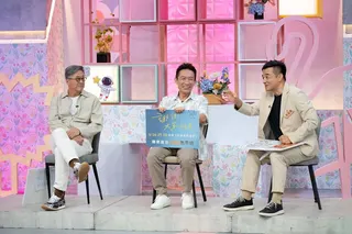王偉忠（左起）、郭子乾、岑永康上《小姐不熙娣》宣傳舞台劇。東森提供