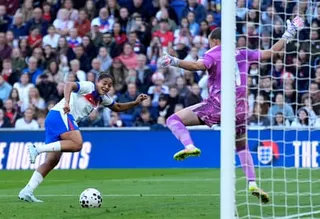 Jess Carter opens the scoring for the Lionesses against Ukraine