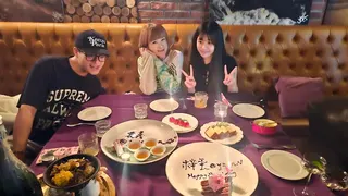 袁融（右起）近日過21歲生日、陸元琪、袁融哥哥袁義。（圖／翻攝自陸元琪臉書）