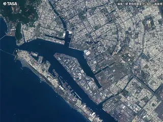 福八拍攝高雄港影像。圖／TASA提供