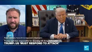 Trump vows response after Iran shoots down US helicopter