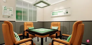 “四个朋友”主打极简自助体验，消费者仅需提前下单锁定时段，到店后扫码即可开门，径直进入完全私密的麻将室，全程不需与人接触。 （“四个朋友”官网）