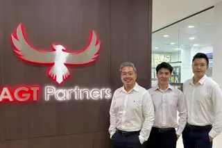 The AGT team includes (from left) director and portfolio manager Avrian Tan; CEO and chief investment officer Gregory See; and director and portfolio manager Tim Kusumo.