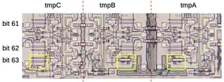 The tmpC register has circuitry for bit 63, but tmpA and tmpB do not.