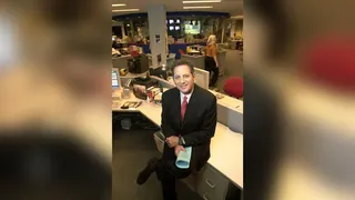 Channel 7 news anchor Bill Ritter in WABC's newsroom