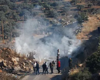 Protest against a new Israeli settlement in Deir Abu