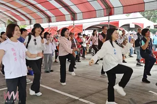 ▲為推廣健康生活理念，雲林縣政府今（13）日上午於莿桐公園舉辦「2026雲林健康嘉年華－莿桐鄉親齊步走暨地政業務宣導活動」