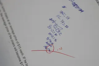 Marks could be lost as a result of unclear handwriting.