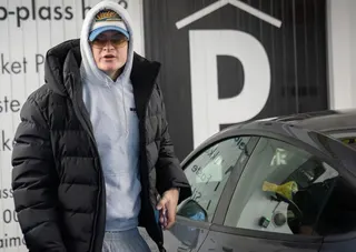 Marius Borg Hoiby heads to meet his lawyer in Oslo on January 19. Photo: AP