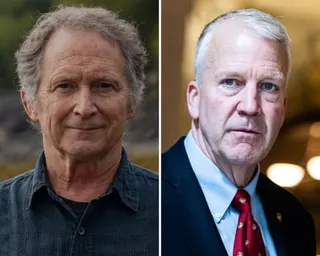 a composite image showing two men both named Dan Sullivan