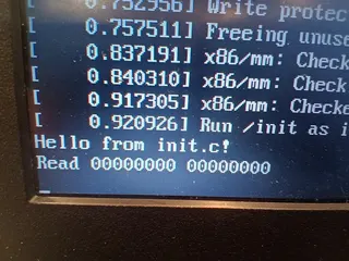 photo of message on a real laptop screen