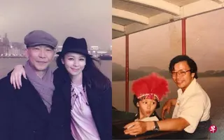徐若瑄与父亲的合影，徐父2017年跨年夜因病过世。 （取自互联网、徐若瑄IG）