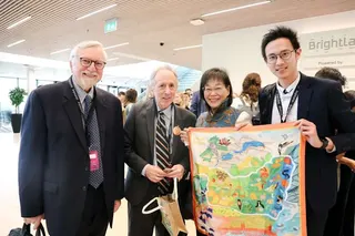 從雲林出發、開啟國際交流，謝淑亞副縣長參加ICF智慧城市論壇分享永續創新。（縣府提供）