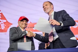 File picture of Capital A CEO and AirAsia X adviser Tan Sri Tony Fernandes shaking hands with Airbus Commercial Aircraft CEO Lars Wagner at a ceremony at the Airbus facility in Mirabel, Canada, May 6, 2026. Airbus has confirmed that AirAsia X’s order for 15 Airbus A330-900 aircraft has been cancelled by mutual agreement between the two parties. — Picture courtesy of AirAsia