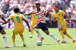nytcol25 - Australia can still match the United States' points total in Group D, but cannot overtake them due to the result between the sides.
Credit: GETTY IMAGES