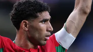 File photo of Moroccan footballer Achraf Hakimi taken during the FIFA World Cup 2026 Group C match on June 13, 2026.