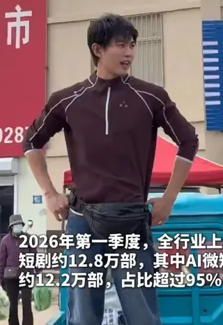 許鵬因為接不到戲拍，只好返鄉回去市場賣菜。（翻攝微博）