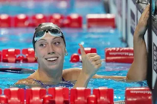 Gretchen Walsh, who won the 100m butterfly at the World Aquatics Championships in Singapore last July, bettered the world record for the event last month. Photo: Xinhua