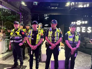 稽查畫面。（圖／警方提供）