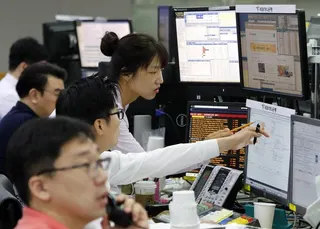 調查顯示，全球金融機構對於在南韓擴張業務的興趣大增。（美聯社）