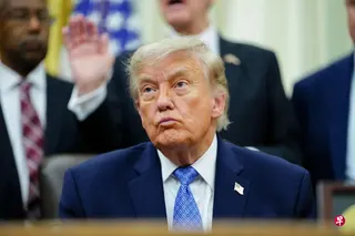 美国总统特朗普6月26日在华盛顿白宫椭圆形办公室发表讲话。 （彭博社）
