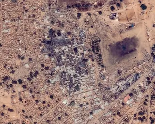 Satellite imagery shows the destruction in El Fasher.