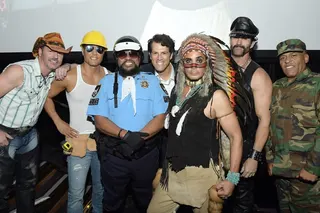 Village People in 2017, with Victor Willis, the frontman, in a police uniform. Photo: AFP