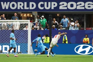 Soccer Football - FIFA World Cup 2026 - Round of 32 - England v DR Congo - Atlanta Stadium, Atlanta, Georgia, U.S. - July 1, 2026
England's Harry Kane scores their second goal REUTERS/Paul Childs