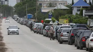 Fuel lines are running longer across Crimea, following massive Ukrainian strikes on Russian oil refineries.