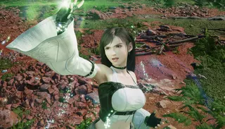 Tifa uses Materia.