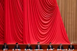 中共纪念建党105周年，政治局常委和党员代表参加大会。