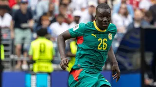 Senegal midfielder Pape Gueye in action