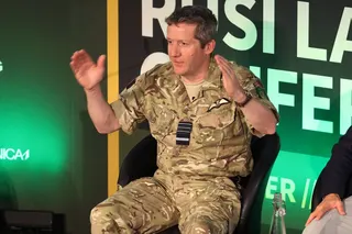 Nato’s Deputy Supreme Allied Commander Europe John Stringer speaks at a military conference in London in June. Photo: AP