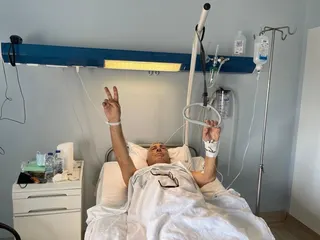 Photograph taken of Stelios Kouloglou by Greek journalist Thanasis Koukakis on the date on which Kouloglou’s phone was hacked with Pegasus spyware. Published with the consent of both parties.