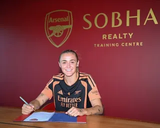Georgia Stanway signs up for what she hopes will be a successful spell at Arsenal, having previously won trophies in England with Manchester City