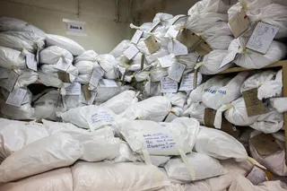 Confiscated narcotic drugs are stored inside a narcotics storage room as Thai authorities prepare to burn them at an industrial incinerator outside Bangkok, at the Office of the Narcotics Control Board (ONCB), in Bangkok on February 4 last year. Photo: Reuters