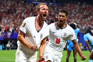 Harry Kane celebrates after scoring for England against the Democratic Republic of the Congo