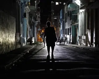 People in Cuba during a blackout