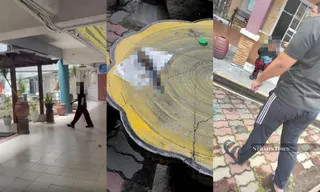 Images shared on social media shows the alleged incident and the weapon used, while a person believed to be involved in the incident.