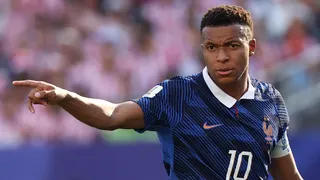 Kylian Mbappe playing for France