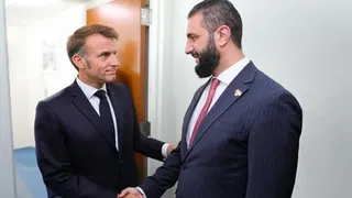 Macron meets Syrian President al-Sharaa in Damascus