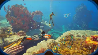 A screenshot of players meeting up in Subnautica 2.