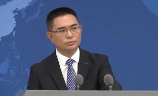 中國國台辦發言人陳斌華。(圖／截自台海時刻直播)