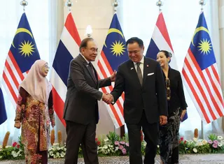 Thai Prime Minister Anutin Charnvirakul has wished Datuk Seri Anwar Ibrahim success in the upcoming Johor election this Saturday. BERNAMA PIC