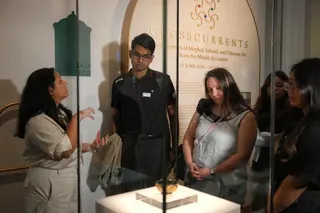 Human resources consultant Dhilip Kumar Raju (centre) said he learnt about kueh through a conversation with other participants.