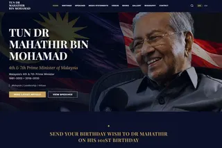 The revamped website serves as a platform for Mahathir’s articles, speeches, media statements, videos, books and photographs.