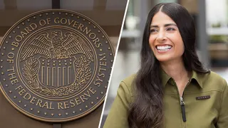 The seal of the Board of Governors of the Federal Reserve System; Xbox CEO Asha Sharma.