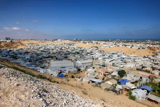 Tents for people displaced by war are pictured in Khan Yunis in the southern Gaza Strip on July 11, 2026. — AFP pic
